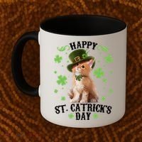 Cute Happy St Catricks Day Kitten Coffee Mug thumb 2