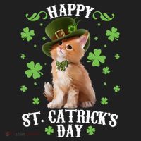 Cute Happy St Catricks Day Kitten Beanie thumb 2