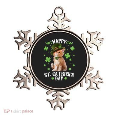 Cute Happy St Catricks Day Kitten Ornament