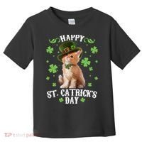 Cute Happy St Catricks Day Kitten Toddler T-Shirt thumb 0