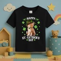 Cute Happy St Catricks Day Kitten Toddler T-Shirt thumb 3