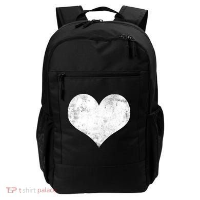 Cute Heart Valentines Day Vintage Distressed Backpack