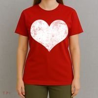 Cute Heart Valentines Day Vintage Distressed T-Shirt thumb 4
