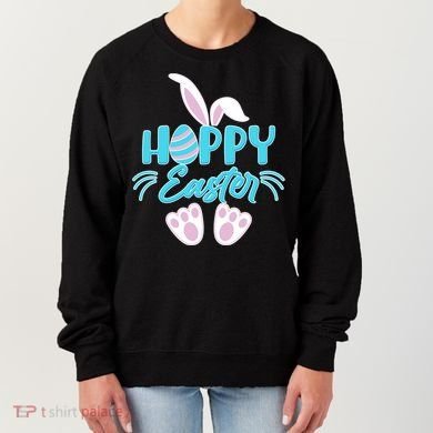 Cute Hoppy Happy Easter Bunny  Women's Sweatshirt