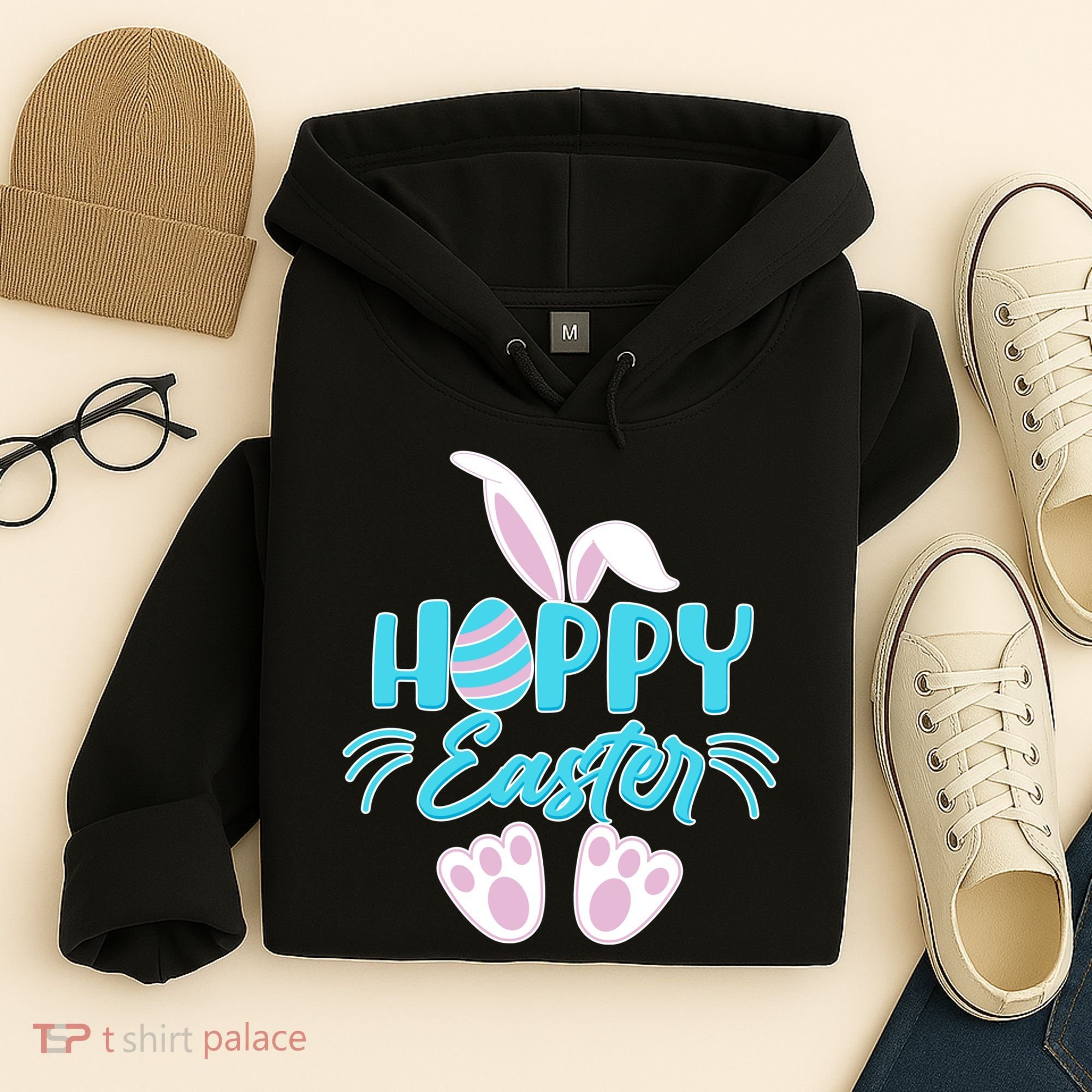 Cute Hoppy Happy Easter Bunny  Hoodie