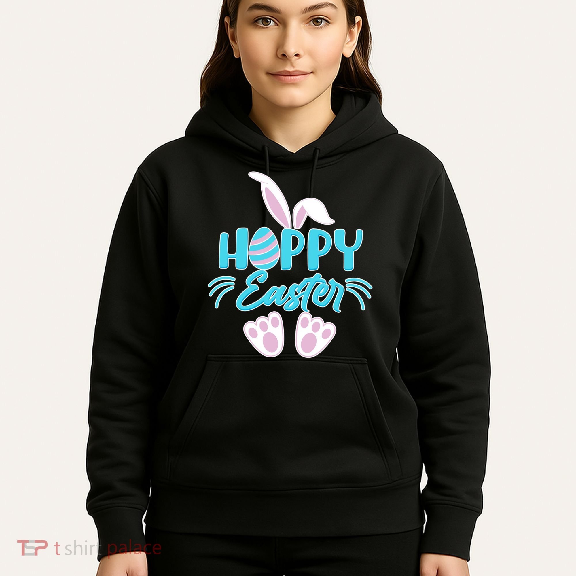 Cute Hoppy Happy Easter Bunny  Hoodie