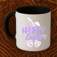Cute Hoppy Happy Easter Bunny  Coffee Mug thumb 2