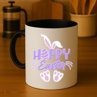 Cute Hoppy Happy Easter Bunny  Coffee Mug thumb 4