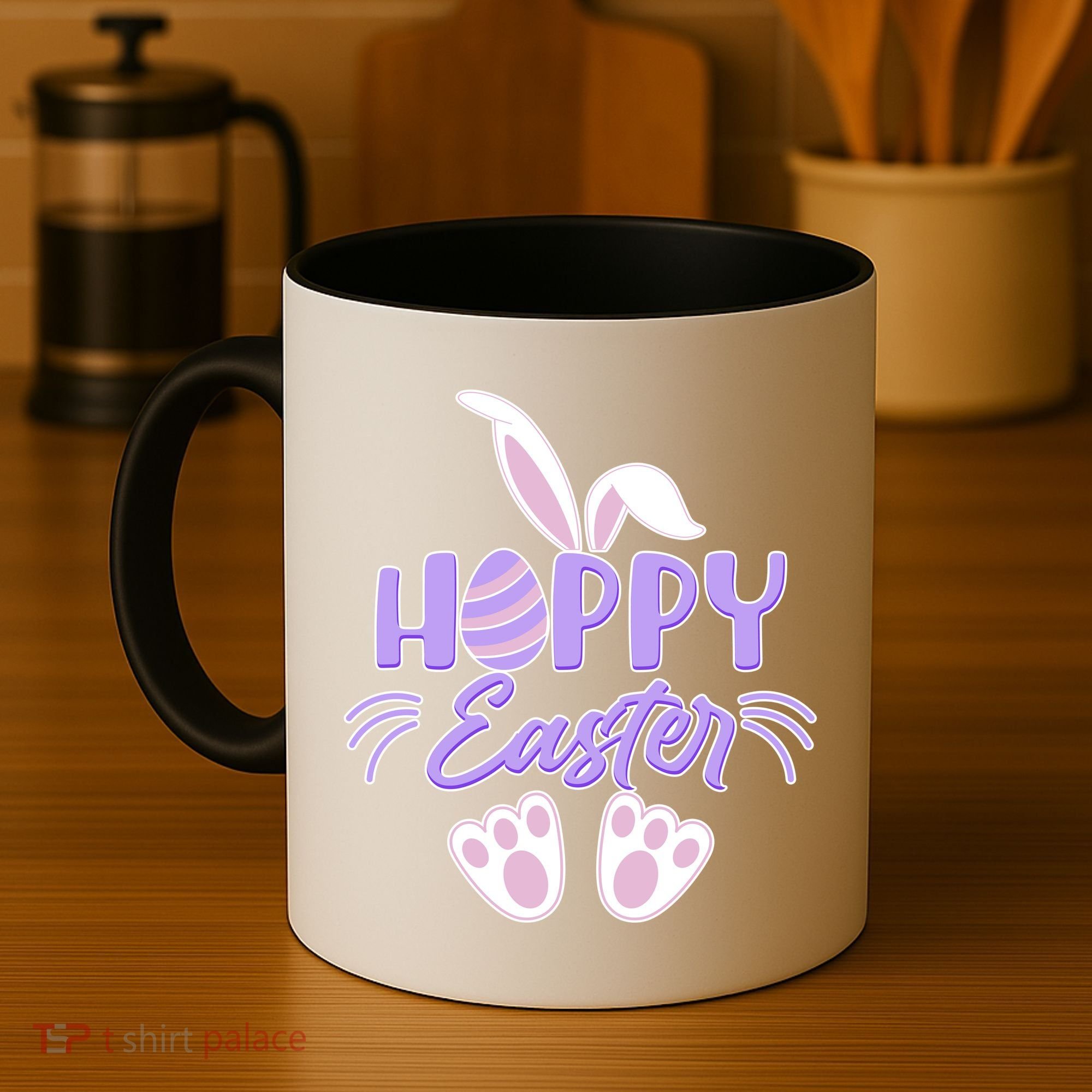 Cute Hoppy Happy Easter Bunny  Coffee Mug