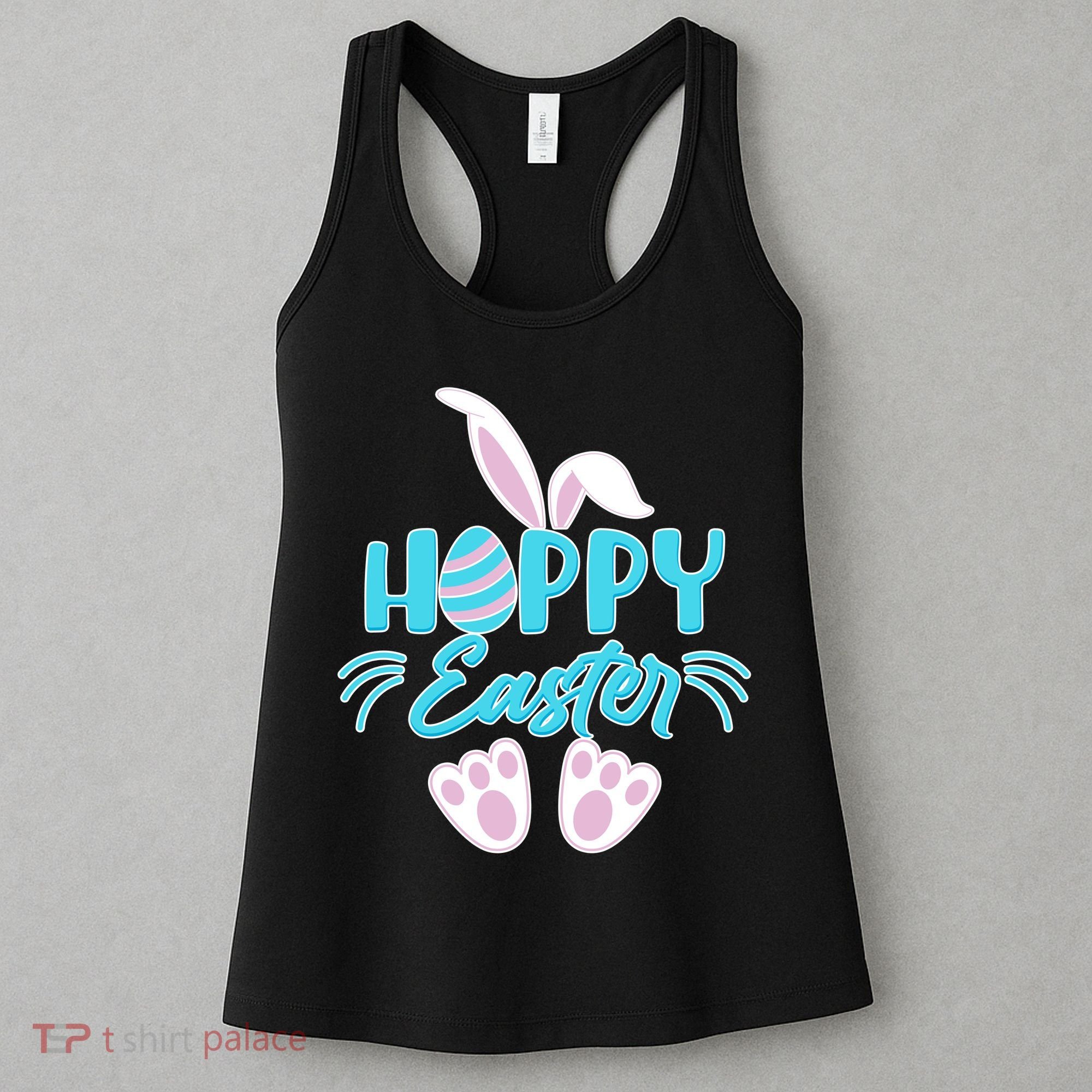 Cute Hoppy Happy Easter Bunny  Women's Tank Top