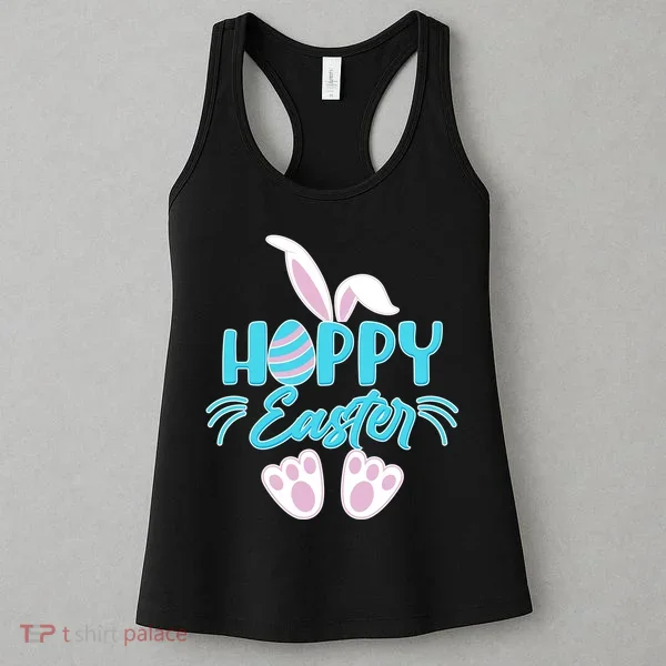Cute Hoppy Happy Easter Bunny  Women's Tank Top