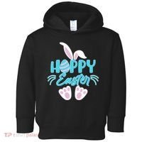 Cute Hoppy Happy Easter Bunny  Toddler Hoodie thumb 0