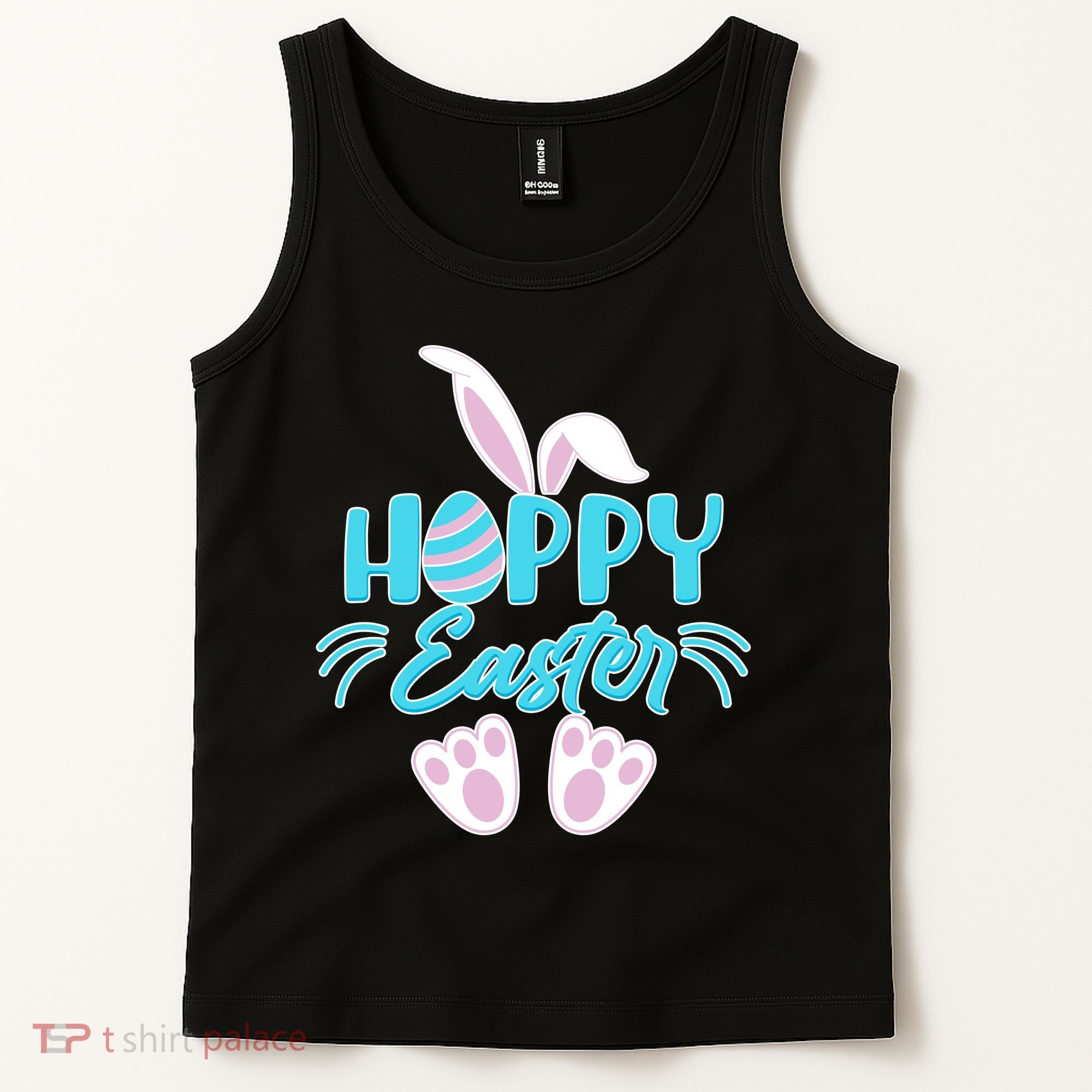 Cute Hoppy Happy Easter Bunny  Tank Top