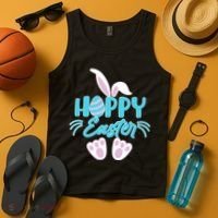 Cute Hoppy Happy Easter Bunny  Tank Top thumb 4