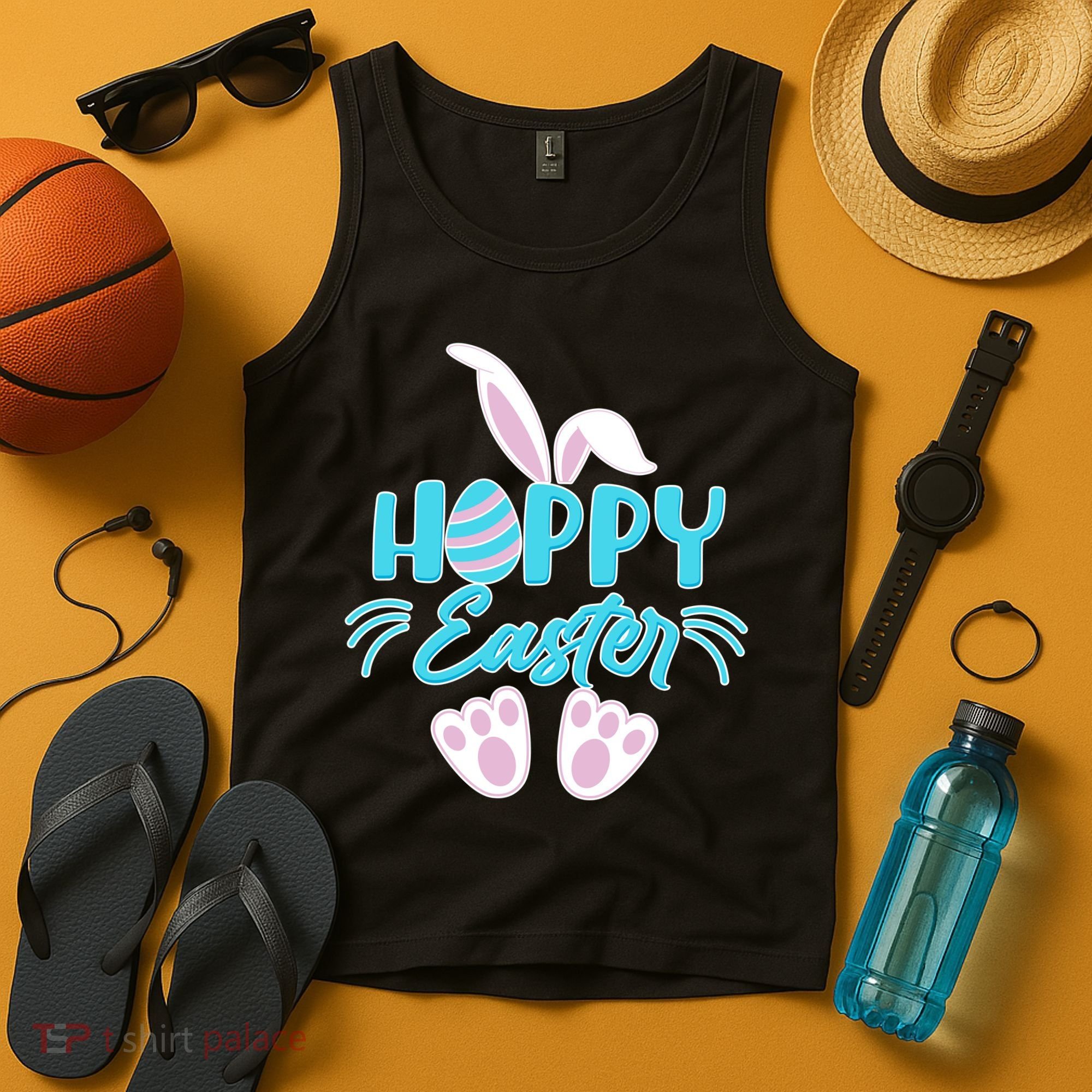 Cute Hoppy Happy Easter Bunny  Tank Top