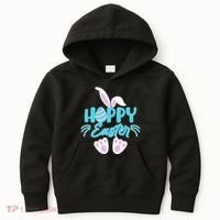Cute Hoppy Happy Easter Bunny  Kids Hoodie thumb 0