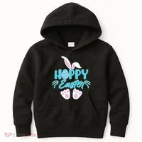 Cute Hoppy Happy Easter Bunny  Kids Hoodie thumb 0