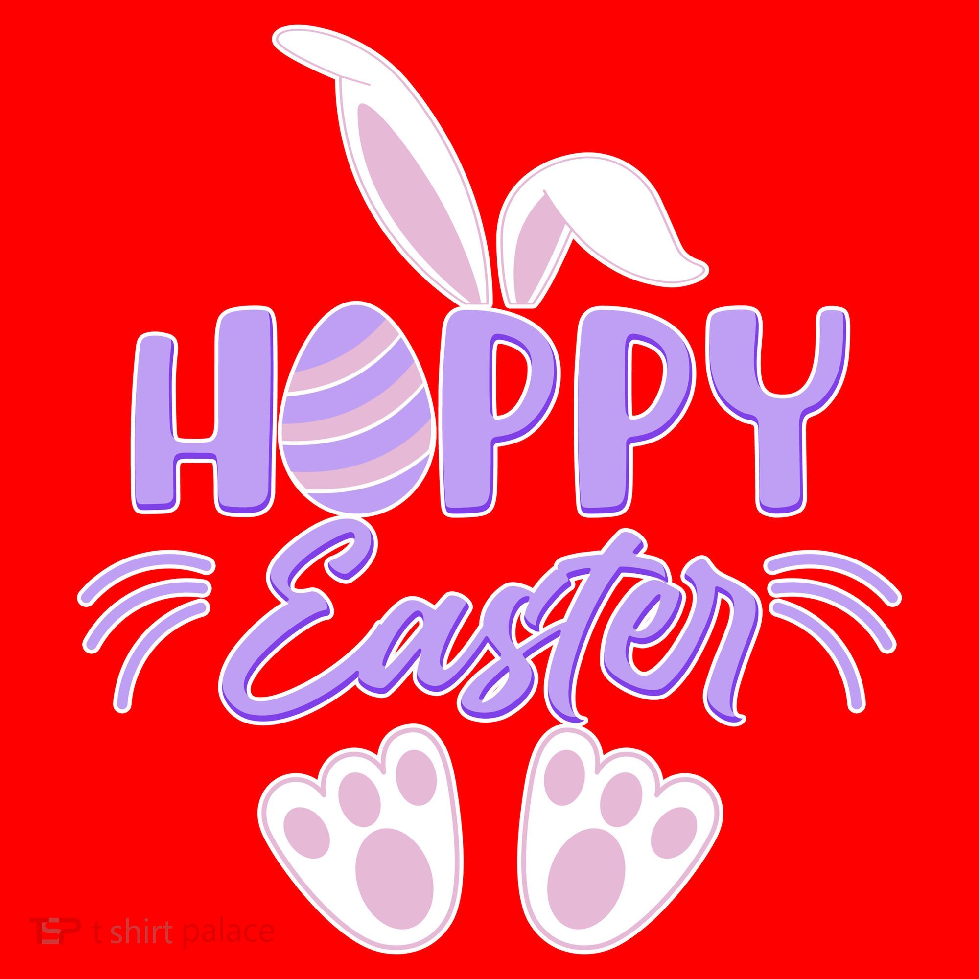 Cute Hoppy Happy Easter Bunny  Santa Hat
