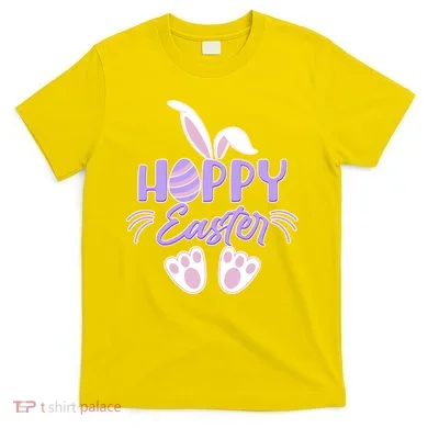 Cute Hoppy Happy Easter Bunny  T-Shirt