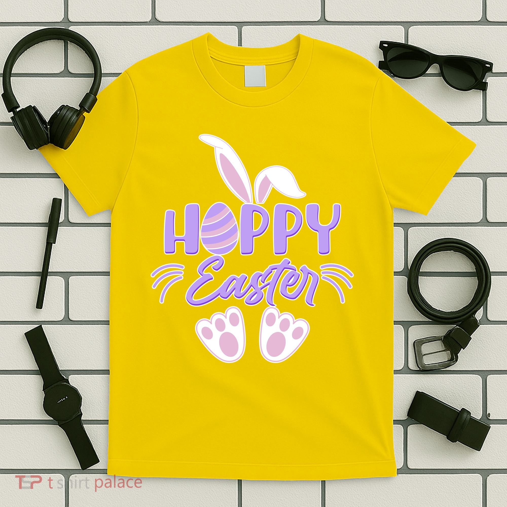 Cute Hoppy Happy Easter Bunny  T-Shirt