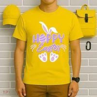 Cute Hoppy Happy Easter Bunny  T-Shirt thumb 6