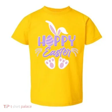 Cute Hoppy Happy Easter Bunny Toddler T-Shirt
