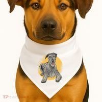 Cute Hound Dog USA-Made Doggie Bandana thumb 1