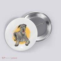 Cute Hound Dog Button thumb 0