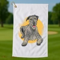 Cute Hound Dog Golf Towel thumb 1