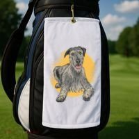 Cute Hound Dog Golf Towel thumb 2
