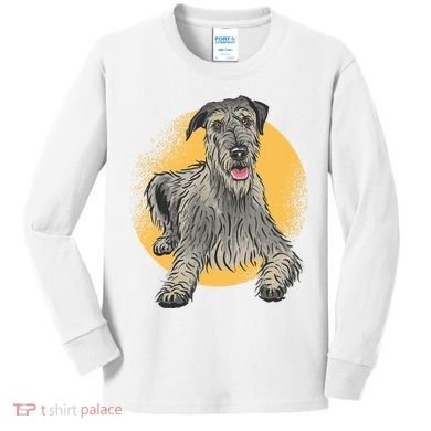 Cute Hound Dog Kids Long Sleeve Shirt