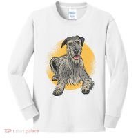 Cute Hound Dog Kids Long Sleeve Shirt thumb 0
