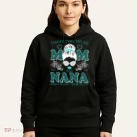 Cute I Have Two Titles Mom And Nana And I Rock Them Both Hoodie thumb 5