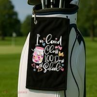Cute I Loved My Class for 100 Days of School Valentine's Day Golf Towel thumb 2