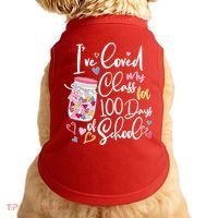 Cute I Loved My Class for 100 Days of School Valentine's Day Doggie Tank thumb 0