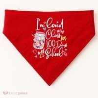 Cute I Loved My Class for 100 Days of School Valentine's Day USA-Made Doggie Bandana thumb 0