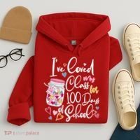 Cute I Loved My Class for 100 Days of School Valentine's Day Hoodie thumb 4