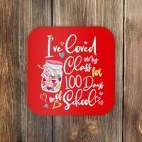 Cute I Loved My Class for 100 Days of School Valentine's Day Coaster thumb 0