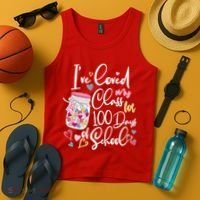 Cute I Loved My Class for 100 Days of School Valentine's Day Tank Top thumb 4