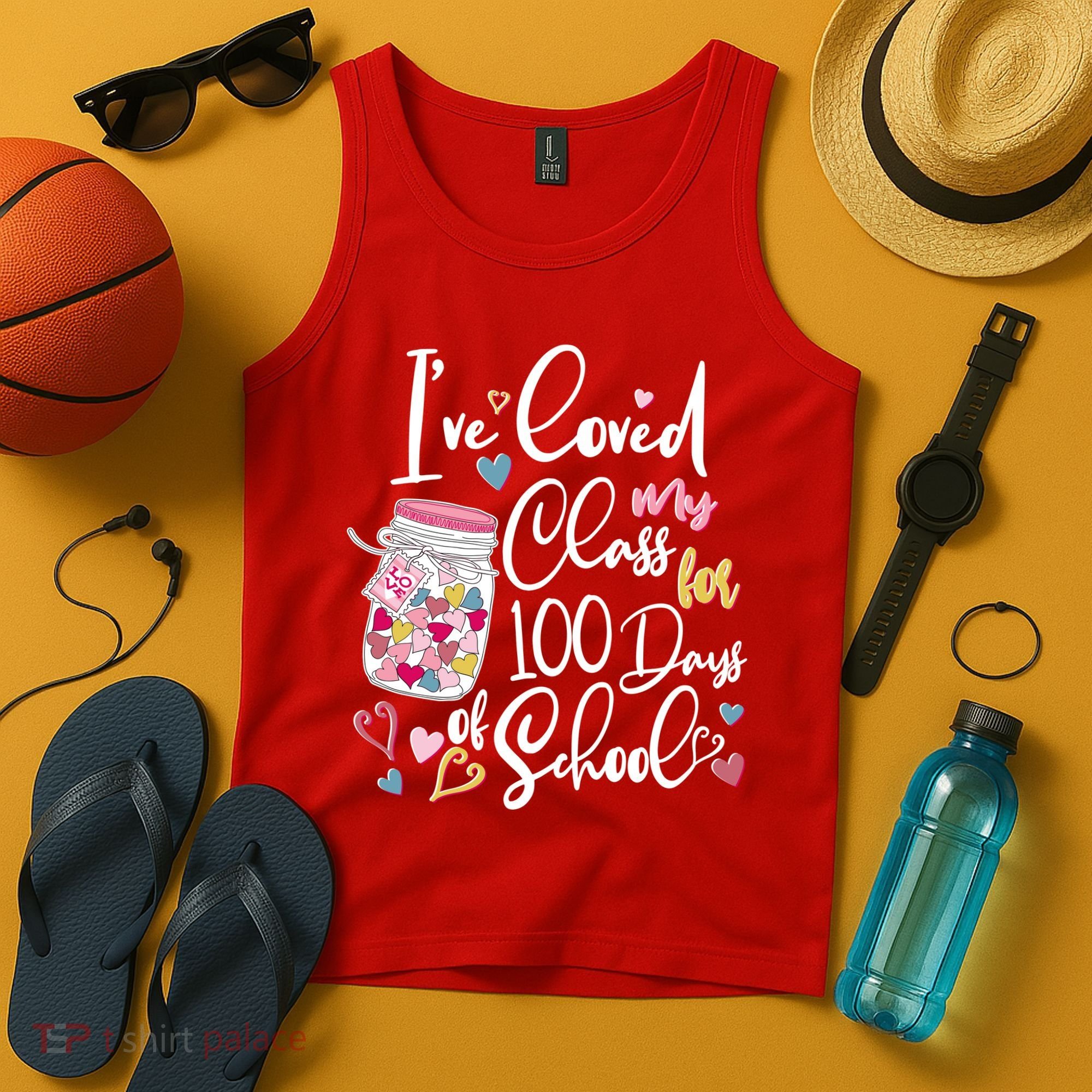 Cute I Loved My Class for 100 Days of School Valentine's Day Tank Top