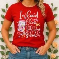 Cute I Loved My Class for 100 Days of School Valentine's Day Women's T-Shirt thumb 2