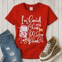 Cute I Loved My Class for 100 Days of School Valentine's Day Women's T-Shirt thumb 3