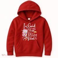 Cute I Loved My Class for 100 Days of School Valentine's Day Kids Hoodie thumb 0