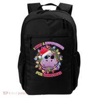 Cute I Want A Hippopotamus for Christmas Lights Backpack thumb 0