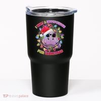 Cute I Want A Hippopotamus for Christmas Lights Tumbler thumb 0