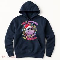 Cute I Want A Hippopotamus for Christmas Lights Hoodie thumb 0