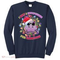 Cute I Want A Hippopotamus for Christmas Lights Sweatshirt thumb 0
