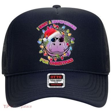 Cute I Want A Hippopotamus for Christmas Lights Hat