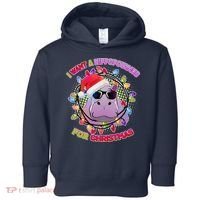 Cute I Want A Hippopotamus for Christmas Lights Toddler Hoodie thumb 0