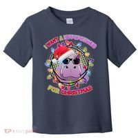 Cute I Want A Hippopotamus for Christmas Lights Toddler T-Shirt thumb 0